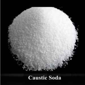 Image of caustic soda on a black background