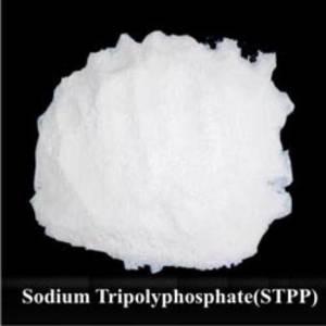 Stpp powder in a black background,. This is used for liquid soap production